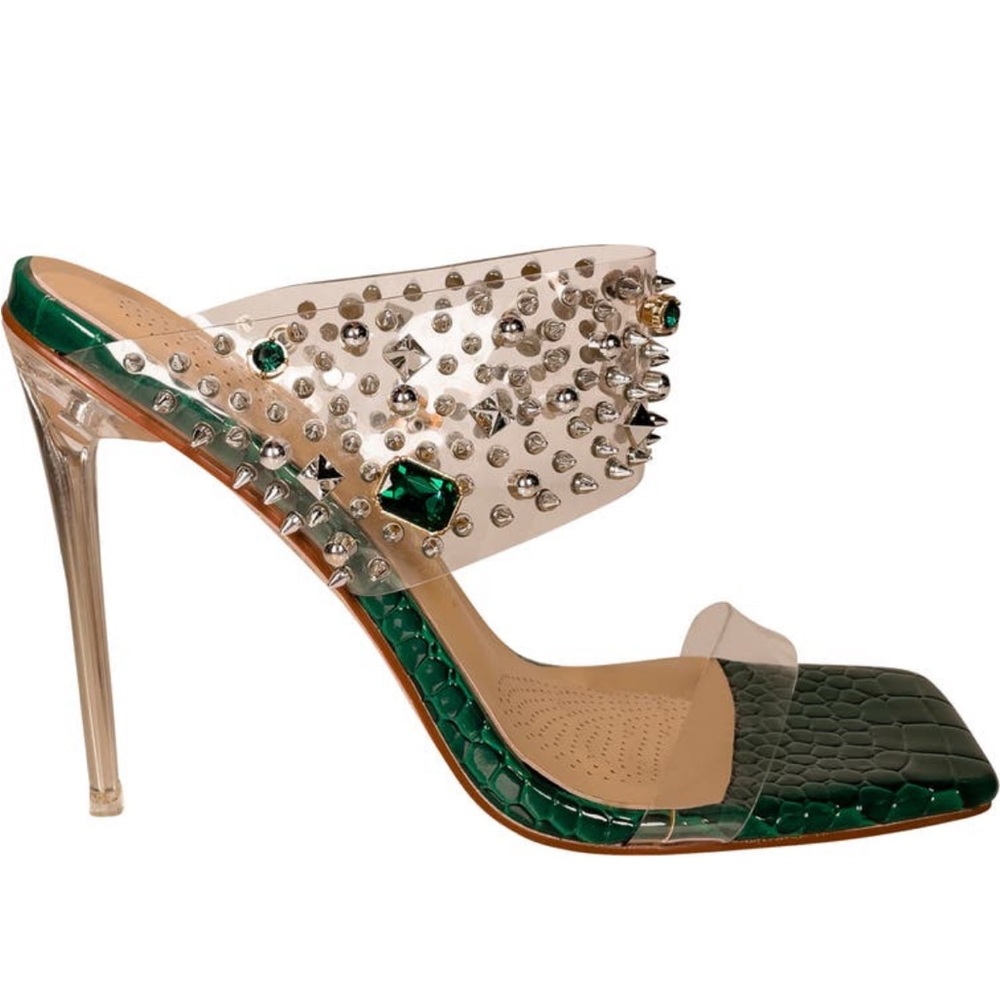 NEW AZALEA WANG STILETTO SANDAL. SIZE: 6 FITS LIKE A 6.5